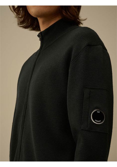 re-wool full zip cardigan man black C.P. COMPANY | 19CMKN202A-006595A |999